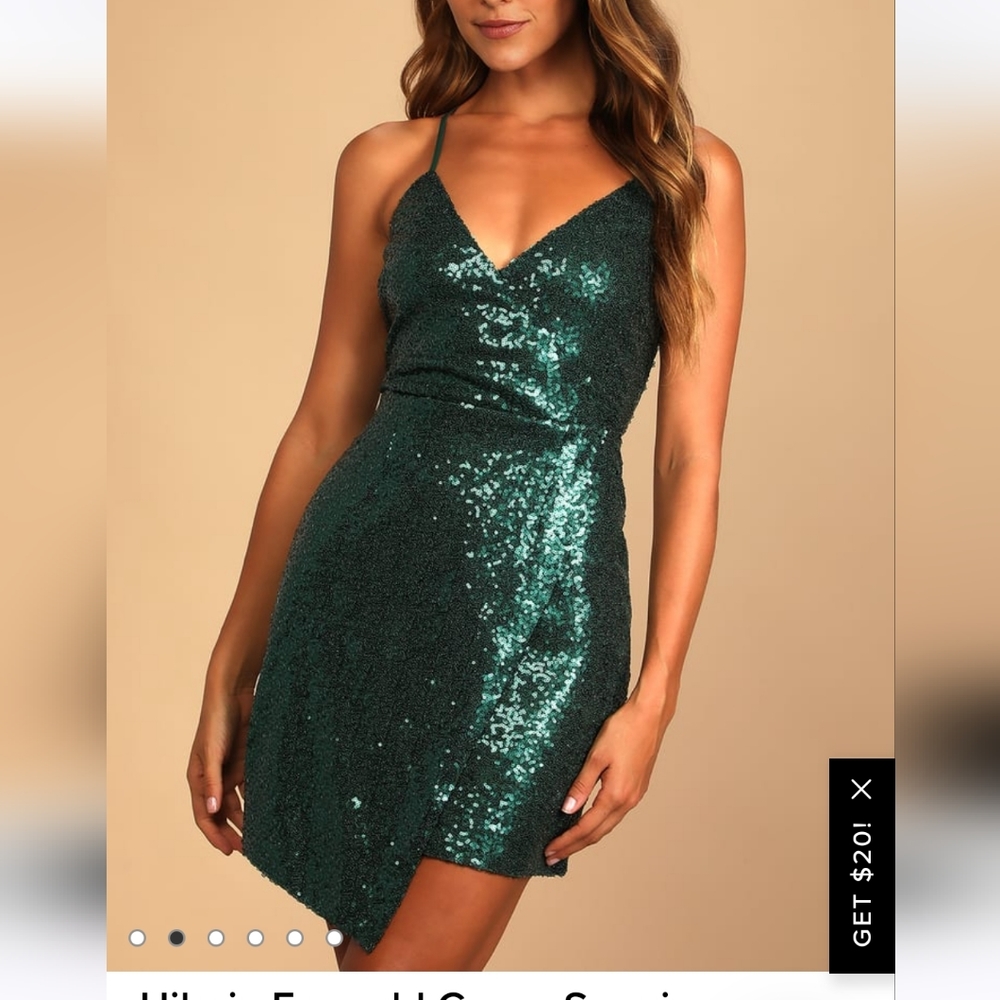 LuLus sequin dress NWT